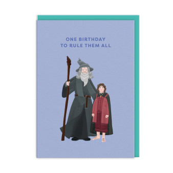 Gandalf and Frodo Birthday Greeting Card