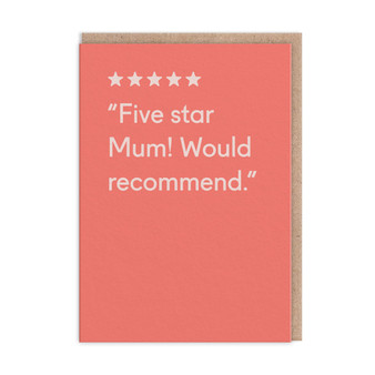 Five Star Mum Greeting Card