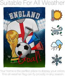 England World Cup Soccer Garden Flag