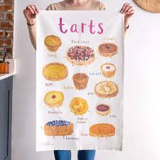 Sarah Edmonds Tarts Tea Towel