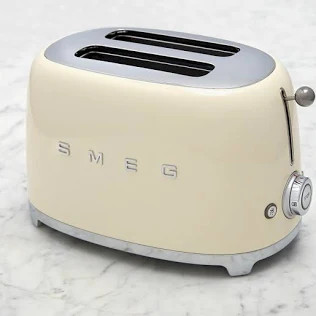 Smeg 2 Slice Toaster Cream