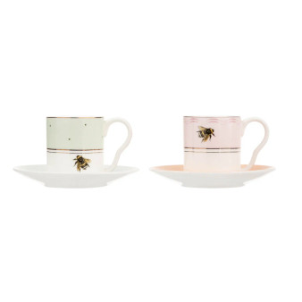 Yvonne Ellen Two Espresso Cup and Saucers set