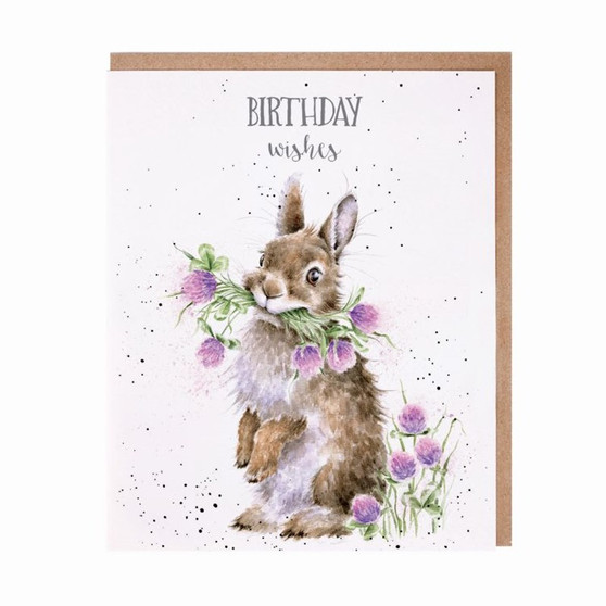 Wrendale Birthday Wishes Rabbit Card
