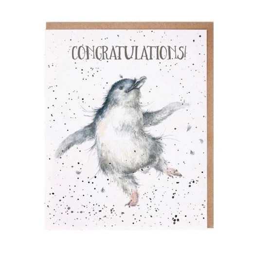 Wrendale Penguin Congratulations Card