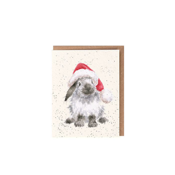 Wrendale Ho Ho Ho Rabbit Card small Wrendale Ho Ho Ho Rabbit Card small
