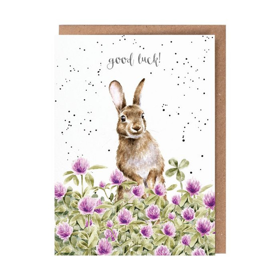 Wrendale "Good Luck" Rabbit Card