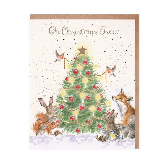 Wrendale Oh Christmas Tree Card
