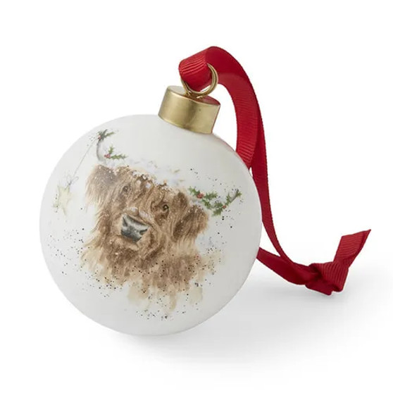 Wrendale Highland Cow Bauble