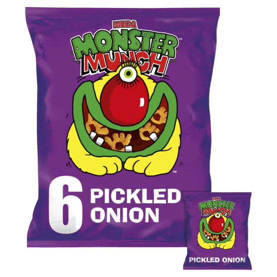 Walkers Monster Munch Pickled Onion 6 Pack