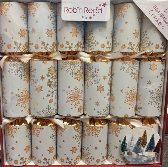 Crackers Gold Snowflake 6 crackers IN STORE PICKUP ONLY