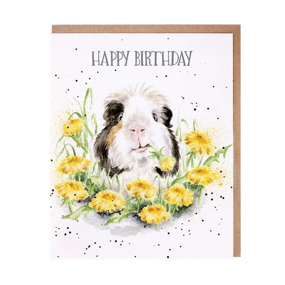 Wrendale Guinea Pig Birthday Card