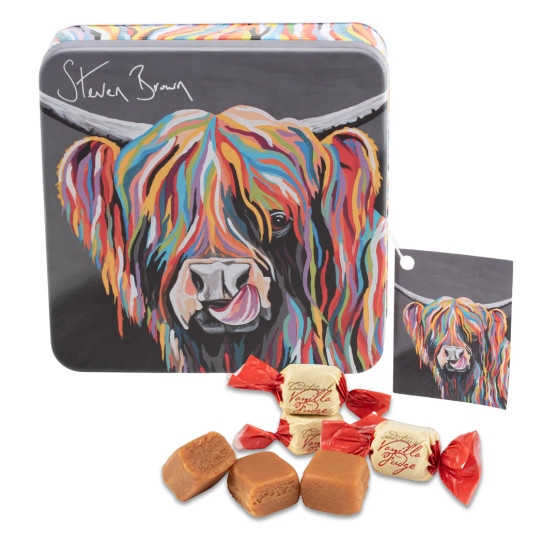 Sweets Gardiners Steven Brown Vanilla Fudge in tin Sweets Gardiners Steven Brown Vanilla Fudge in tin