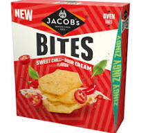 Snacks Jacobs Bites Sweet Chilli & Sour Cream