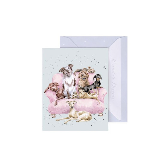 Wrendale Enclosure Card Movie Night Dogs