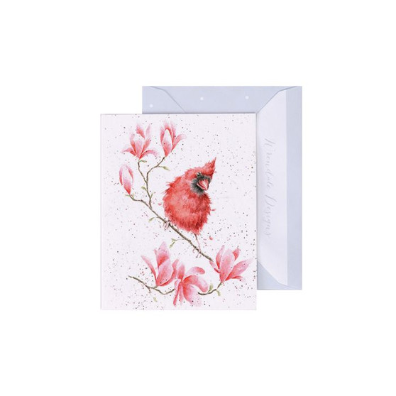 Wrendale Enclosure Card Cardinal Bird