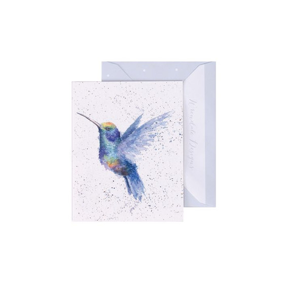 Wrendale Enclosure Card Rainbow Humming Bird