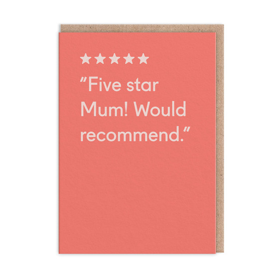 Five Star Mum Greeting Card