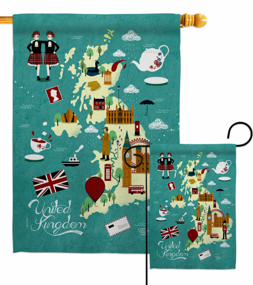 British Fun Garden Flag