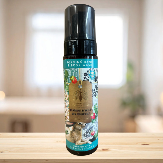 The English Soap Company Foaming Hand & Body Wash Jasmine And Wild Strawberry