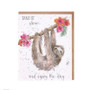 Wrendale Sloth Birthday Card