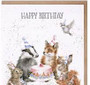 Wrendale Happy Birthday Card, Woodland Party Wrendale Happy Birthday Card, Woodland Party