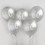 Number 60 Balloons Silver Number 60 Balloons Silver