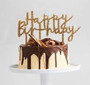 Cake Topper Happy Birthday Gold Cake Topper Happy Birthday Gold
