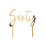 Cake Topper 60 Gold Cake Topper 60 Gold
