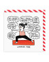 Worrier Pose Square Greeting Card Worrier Pose Square Greeting Card