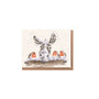 Wrendale Christmas Donkey and Robin Card small Wrendale Christmas Donkey and Robin Card small