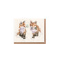 Wrendale Christmas Foxes Card small