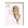 Wrendale Card Birthday Flowers For You' alpaca birthday card