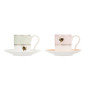 Yvonne Ellen Two Espresso Cup and Saucers set