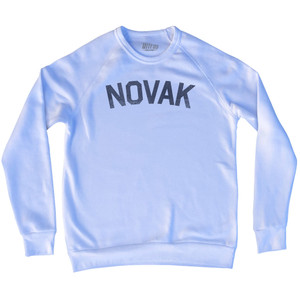 Novak Adult Tri-Blend Sweatshirt - White