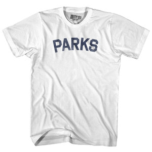 Parks Womens Cotton Junior Cut T-Shirt - White