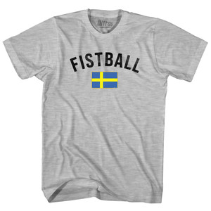 Sweden Fistball Country Flag Womens Cotton Junior Cut T-Shirt - Grey Heather Sweden Fistball Country Flag Womens Cotton Junior Cut T-Shirt - Grey Heather