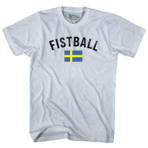 Sweden Fistball Country Flag Adult Tri-Blend T-shirt - Athletic White Sweden Fistball Country Flag Adult Tri-Blend T-shirt - Athletic White