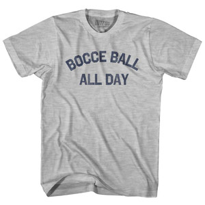 Bocce Ball All Day Youth Cotton T-shirt - Grey Heather Bocce Ball All Day Youth Cotton T-shirt - Grey Heather