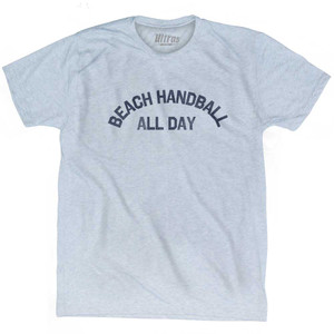 Beach Handball All Day Adult Tri-Blend T-shirt - Athletic White
