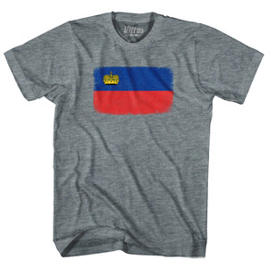 Liechtenstein Country Flag Youth Tri-Blend T-shirt - Athletic Grey Liechtenstein Country Flag Youth Tri-Blend T-shirt - Athletic Grey