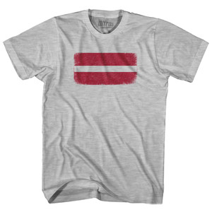 Latvia Country Flag Womens Cotton Junior Cut T-Shirt - Grey Heather Latvia Country Flag Womens Cotton Junior Cut T-Shirt - Grey Heather