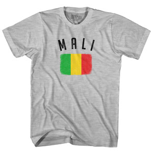 Mali Country Flag Heritage Youth Cotton T-shirt - Grey Heather