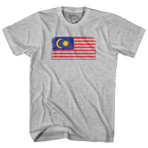 Malaysia Country Flag Womens Cotton Junior Cut T-Shirt - Grey Heather Malaysia Country Flag Womens Cotton Junior Cut T-Shirt - Grey Heather