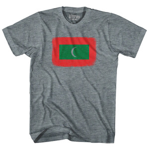 Maldives Country Flag Womens Tri-Blend Junior Cut T-Shirt - Athletic Grey Maldives Country Flag Womens Tri-Blend Junior Cut T-Shirt - Athletic Grey