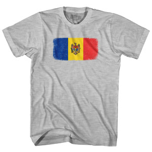 Moldova Country Flag Youth Cotton T-shirt - Grey Heather Moldova Country Flag Youth Cotton T-shirt - Grey Heather