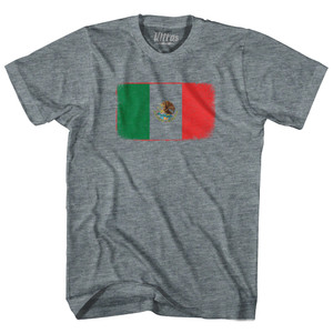 Mexico Country Flag Womens Tri-Blend Junior Cut T-Shirt - Athletic Grey Mexico Country Flag Womens Tri-Blend Junior Cut T-Shirt - Athletic Grey