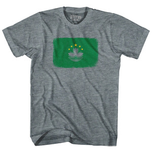 Macau Country Flag Youth Tri-Blend T-shirt - Athletic Grey Macau Country Flag Youth Tri-Blend T-shirt - Athletic Grey