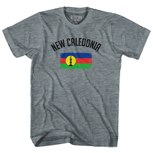 New Caledonia Country Flag Heritage Womens Tri-Blend Junior Cut T-Shirt - Athletic Grey New Caledonia Country Flag Heritage Womens Tri-Blend Junior Cut T-Shirt - Athletic Grey