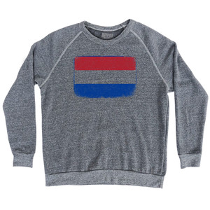 Netherlands Country Flag Adult Tri-Blend Sweatshirt - Athletic Grey Netherlands Country Flag Adult Tri-Blend Sweatshirt - Athletic Grey