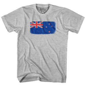 New Zealand Country Flag Youth Cotton T-shirt - Grey Heather New Zealand Country Flag Youth Cotton T-shirt - Grey Heather